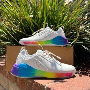 Clove Womens Healthcare Rainbow Soul White Sneaker II NEW